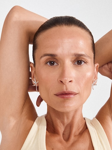 Pilgrim Øreringe ' Prism ' i sølv: forside