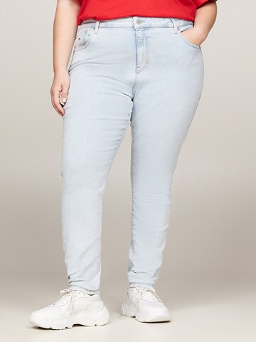 Tommy Jeans Curve Skinny Jeans in Blue: front