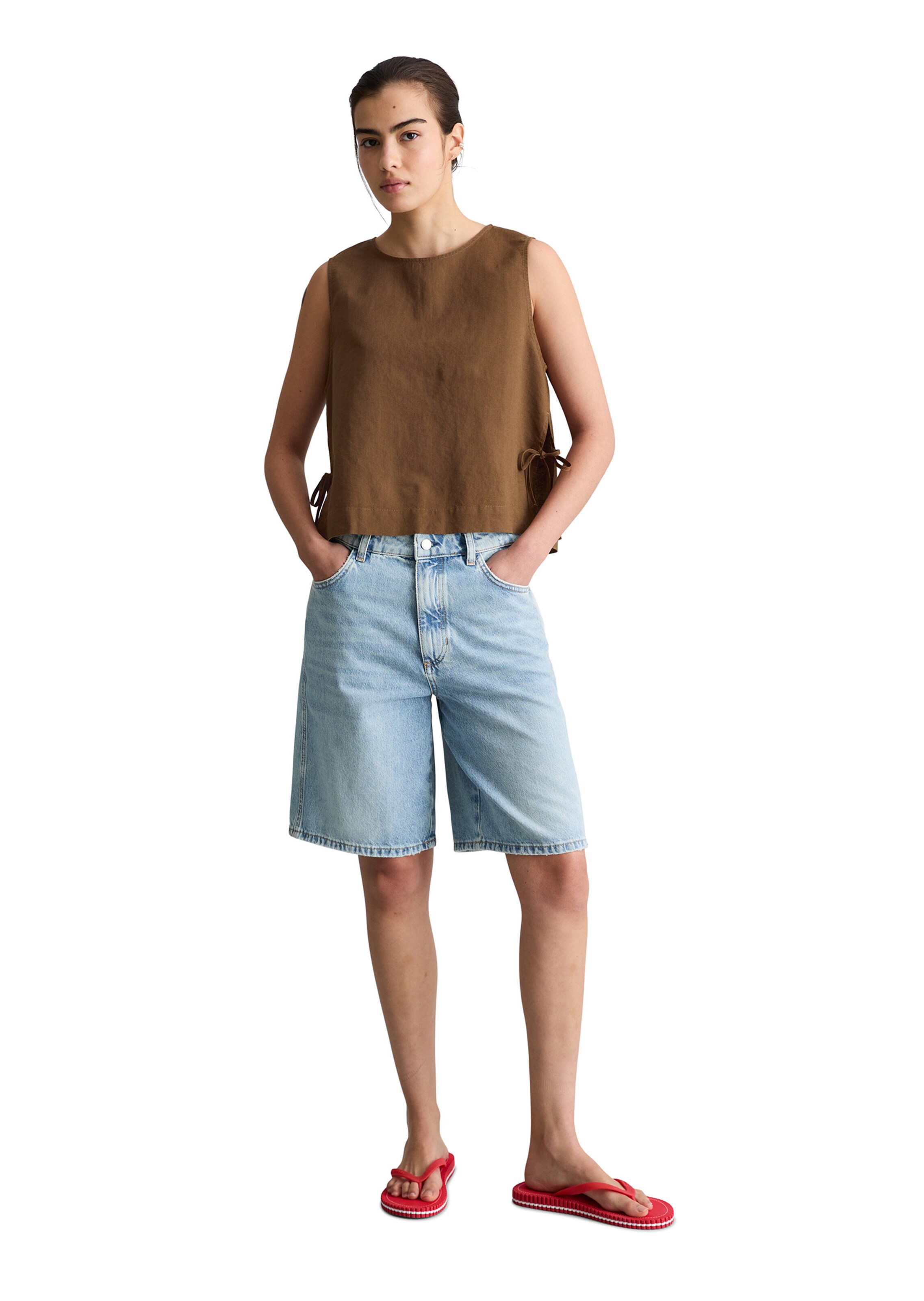 Marc O'Polo DENIM Bluse in Braun