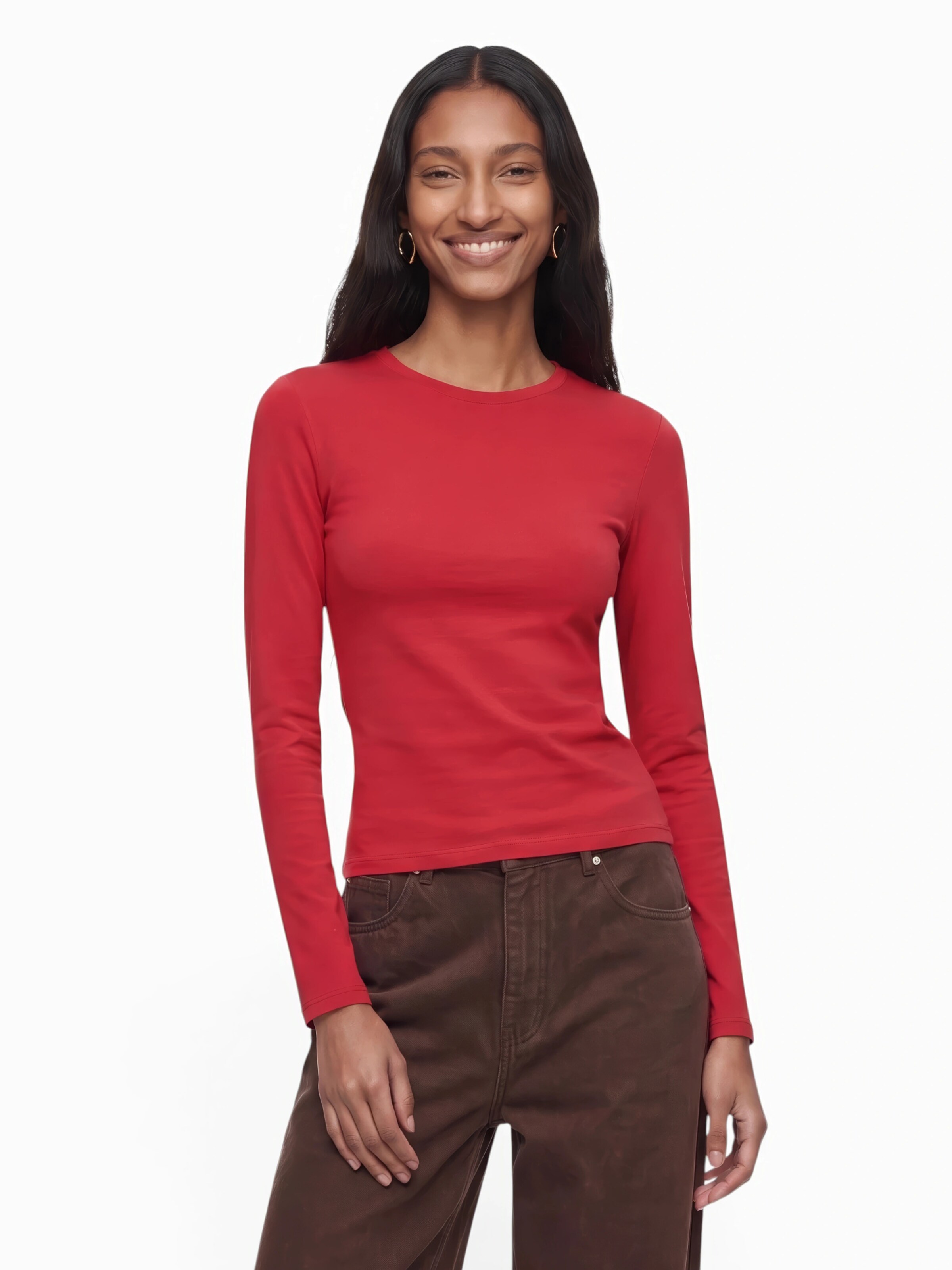 KAVAZI Shirt in Rood: voorkant