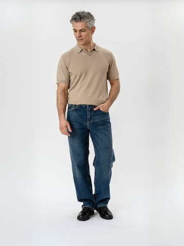 Regular fit Camicia ' Polo ' di TEESHOPPEN in beige
