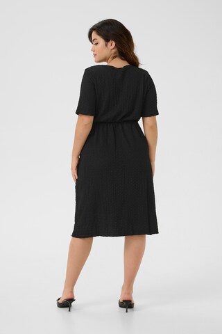 KAFFE CURVE Jurk 'Ditta' in Zwart
