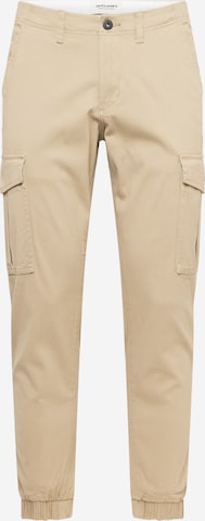 JACK & JONES Cargo Pants 'MARCO JOE ' in Beige: front