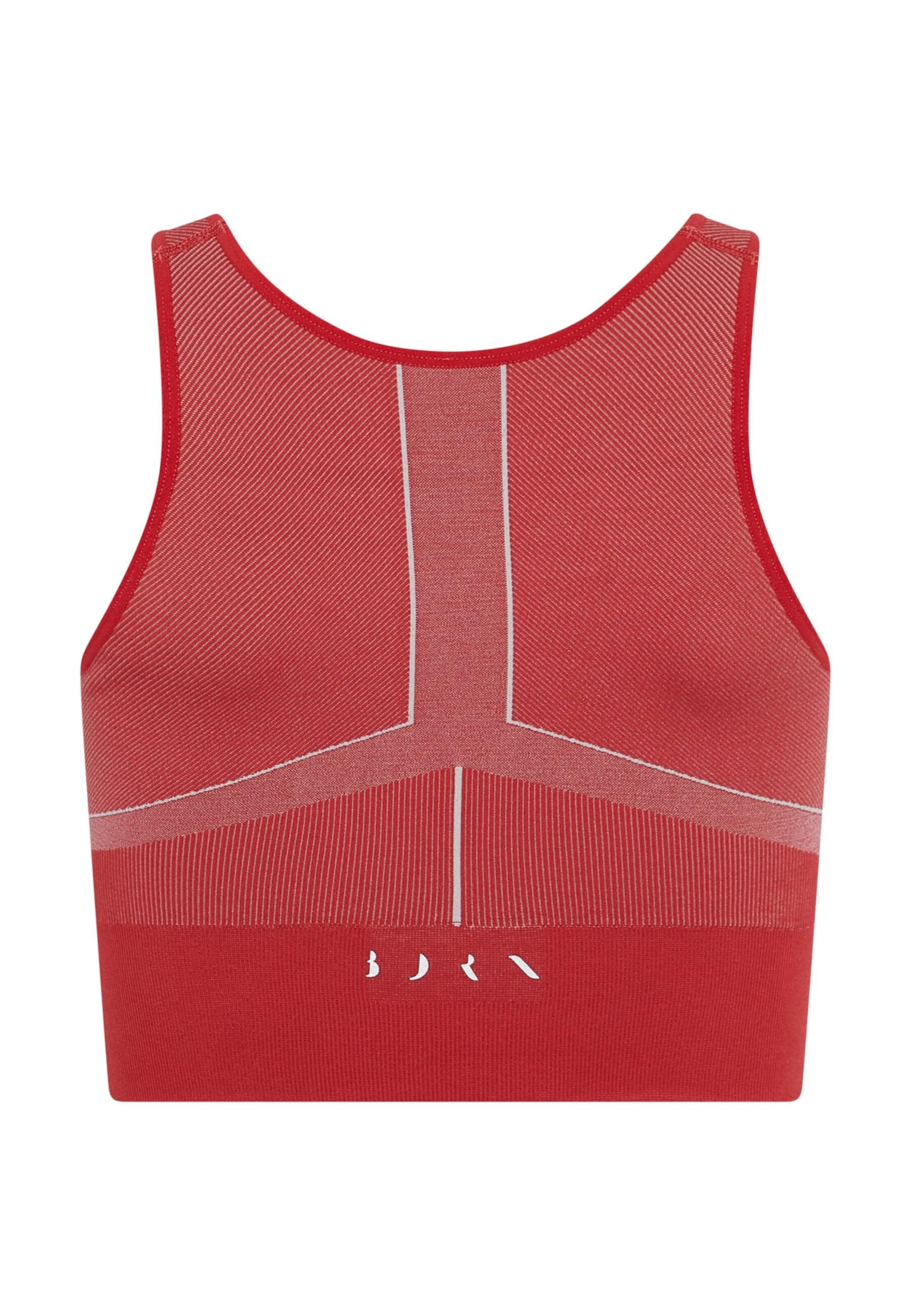 Born - Top desportivo 'Cara' em vermelho