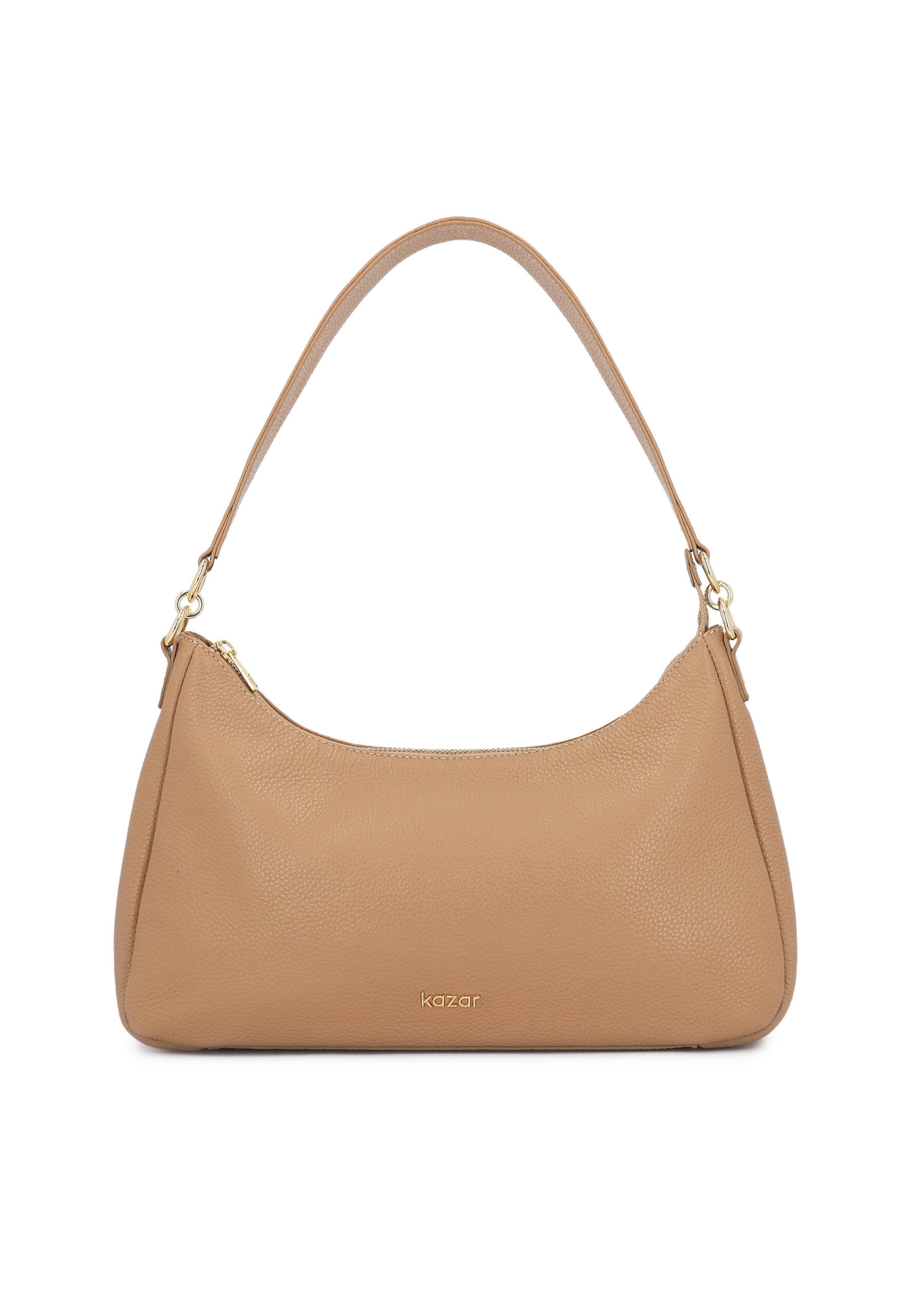 Borsa a mano di Kazar in marrone: frontale