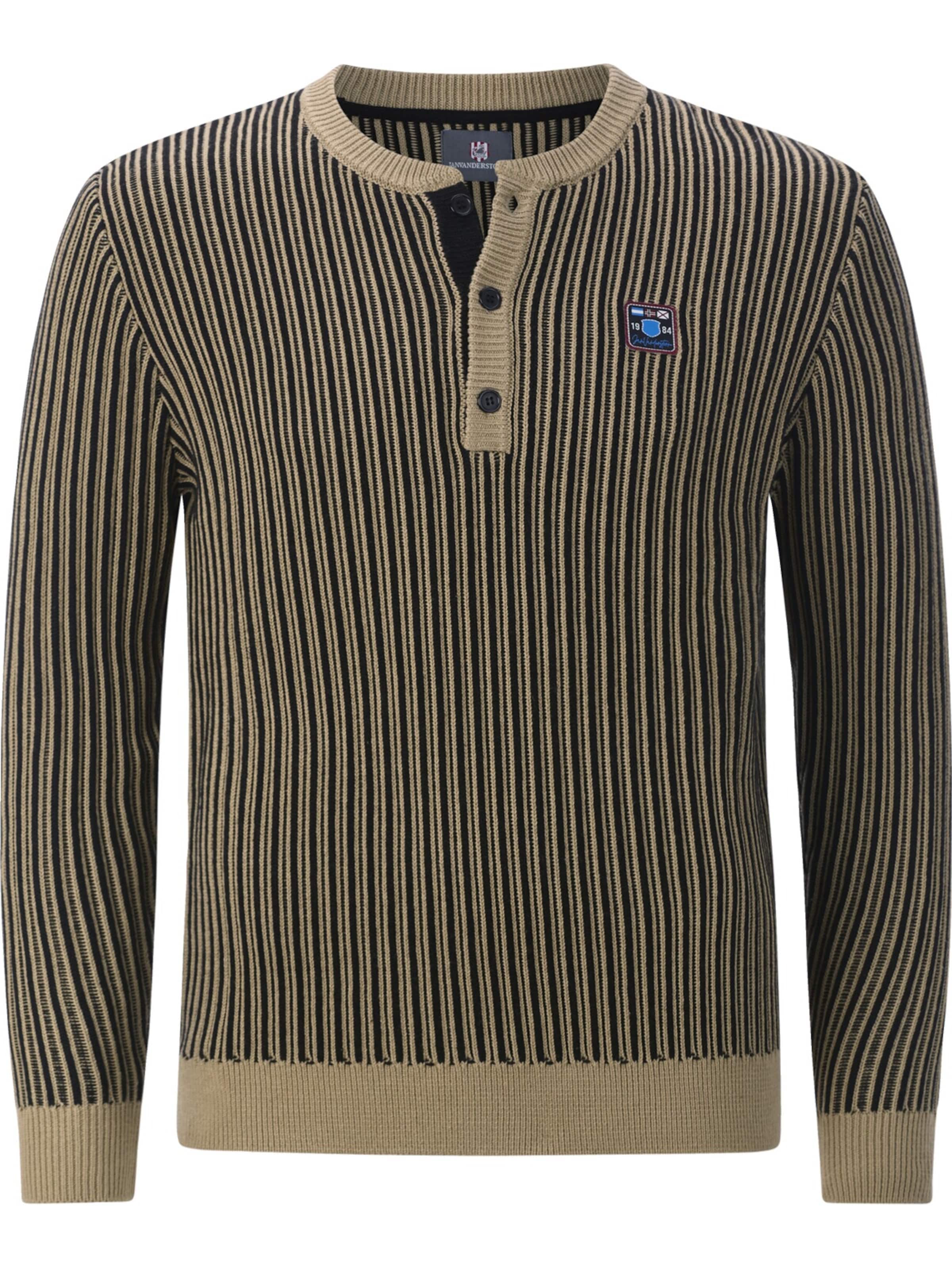 Jan Vanderstorm Pullover 'Akselvik' in Schwarz: Vorderseite