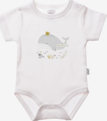 LILIPUT Romper/Bodysuit 'King of the ocean' in White: front