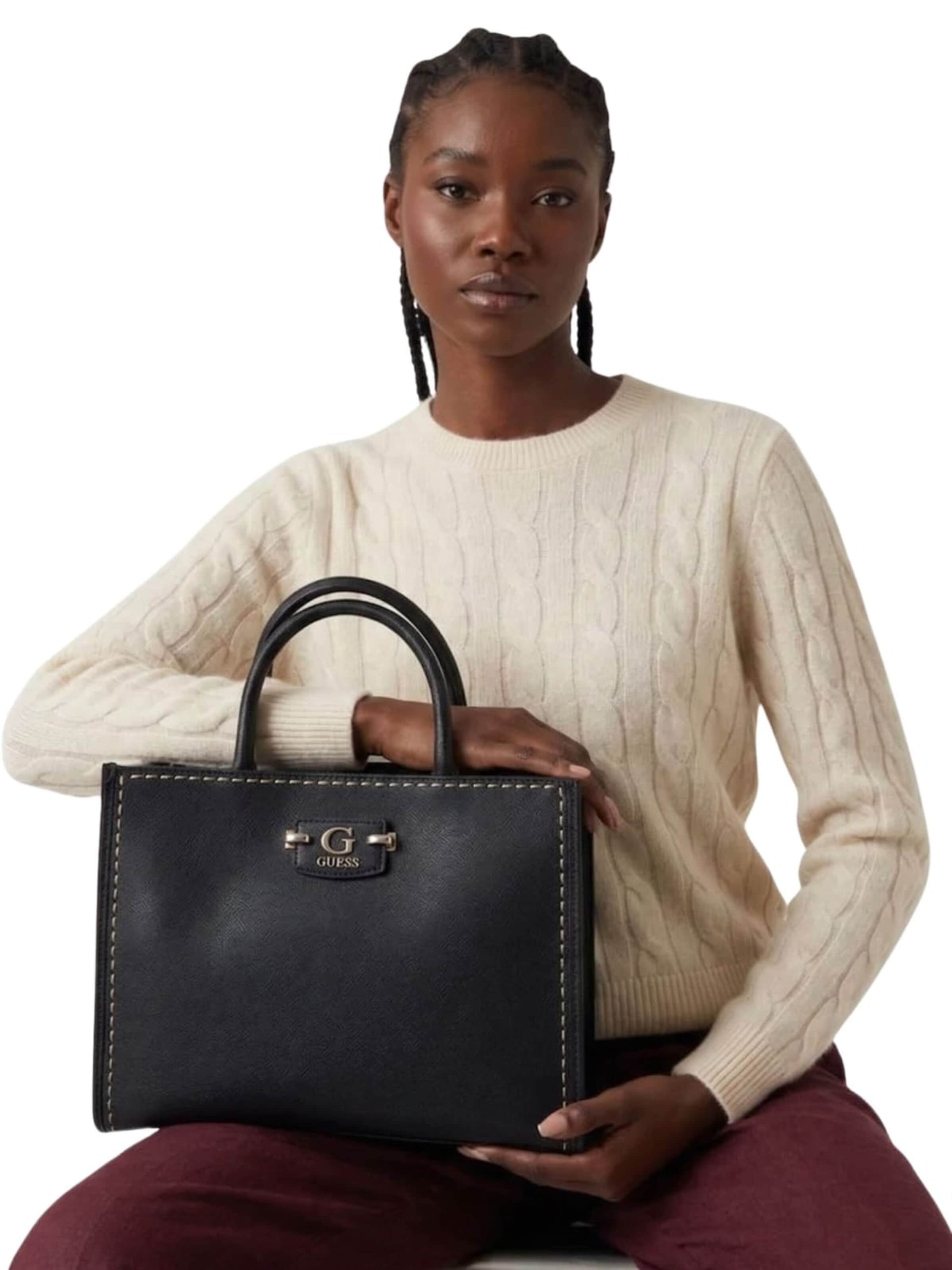 Sacs à main 'Anadela' GUESS en noir : devant