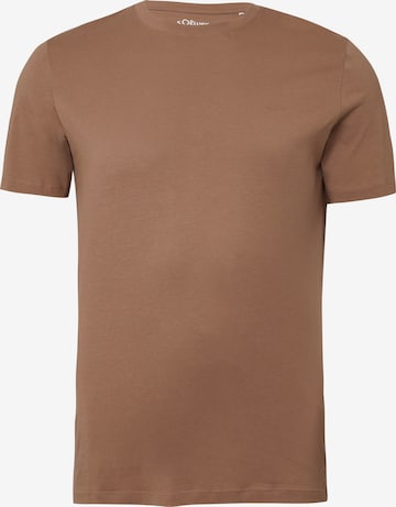 s.Oliver T-Shirt in Braun: Vorderseite