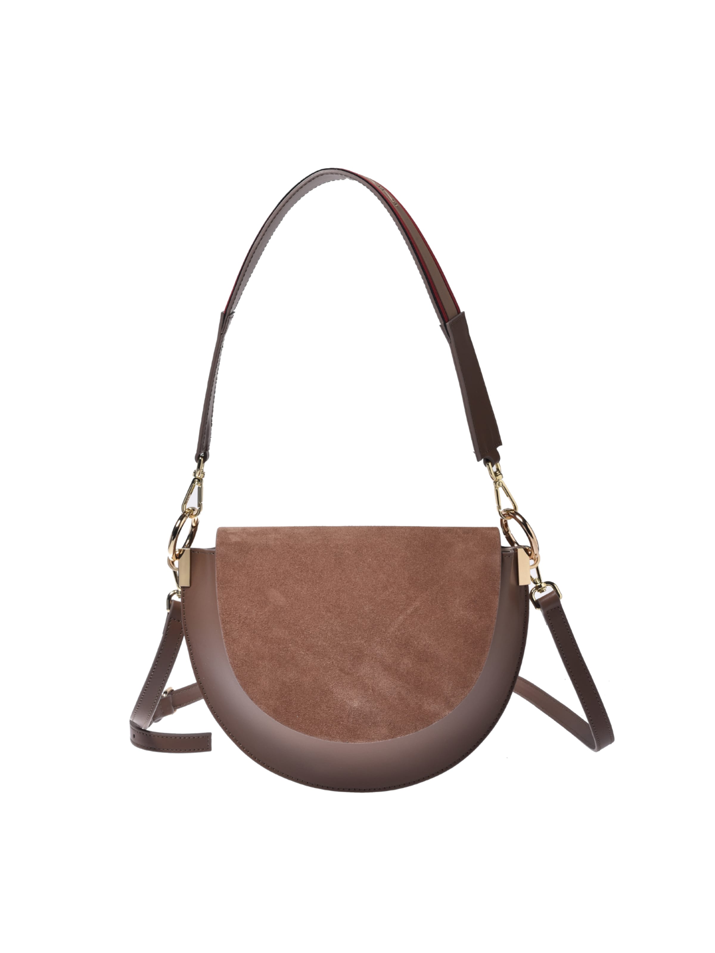 BALDININI Schoudertas in Bruin: voorkant
