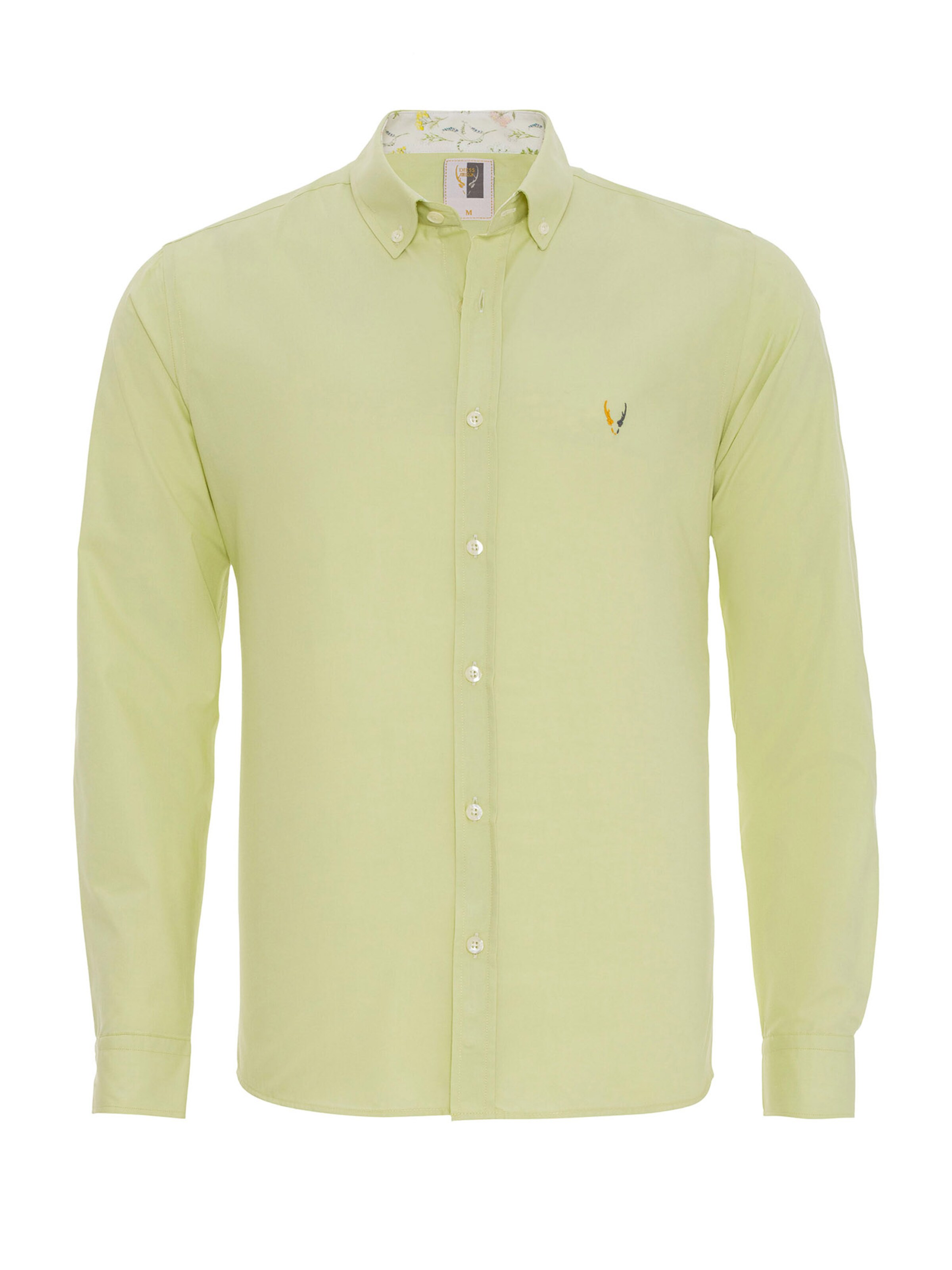 By Diess Collection Regular fit Button Up Shirt in Green: front