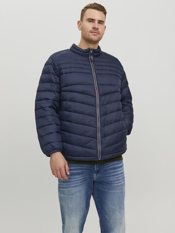 Jack & Jones Plus Übergangsjacke 'Hero' in Blau: predná strana