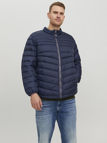 Jack & Jones Plus Between-Season Jacket 'Hero' in Blue: front