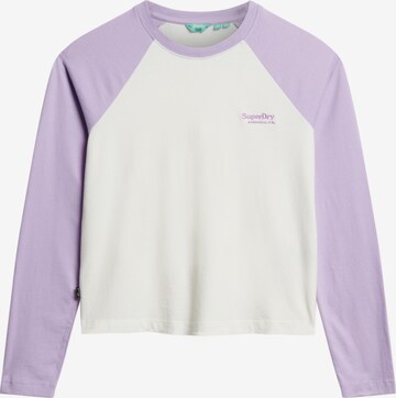 T-shirt 'Essential' Superdry en violet : devant