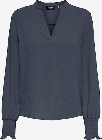 Chemisier 'ONLMETTE' ONLY en bleu : devant