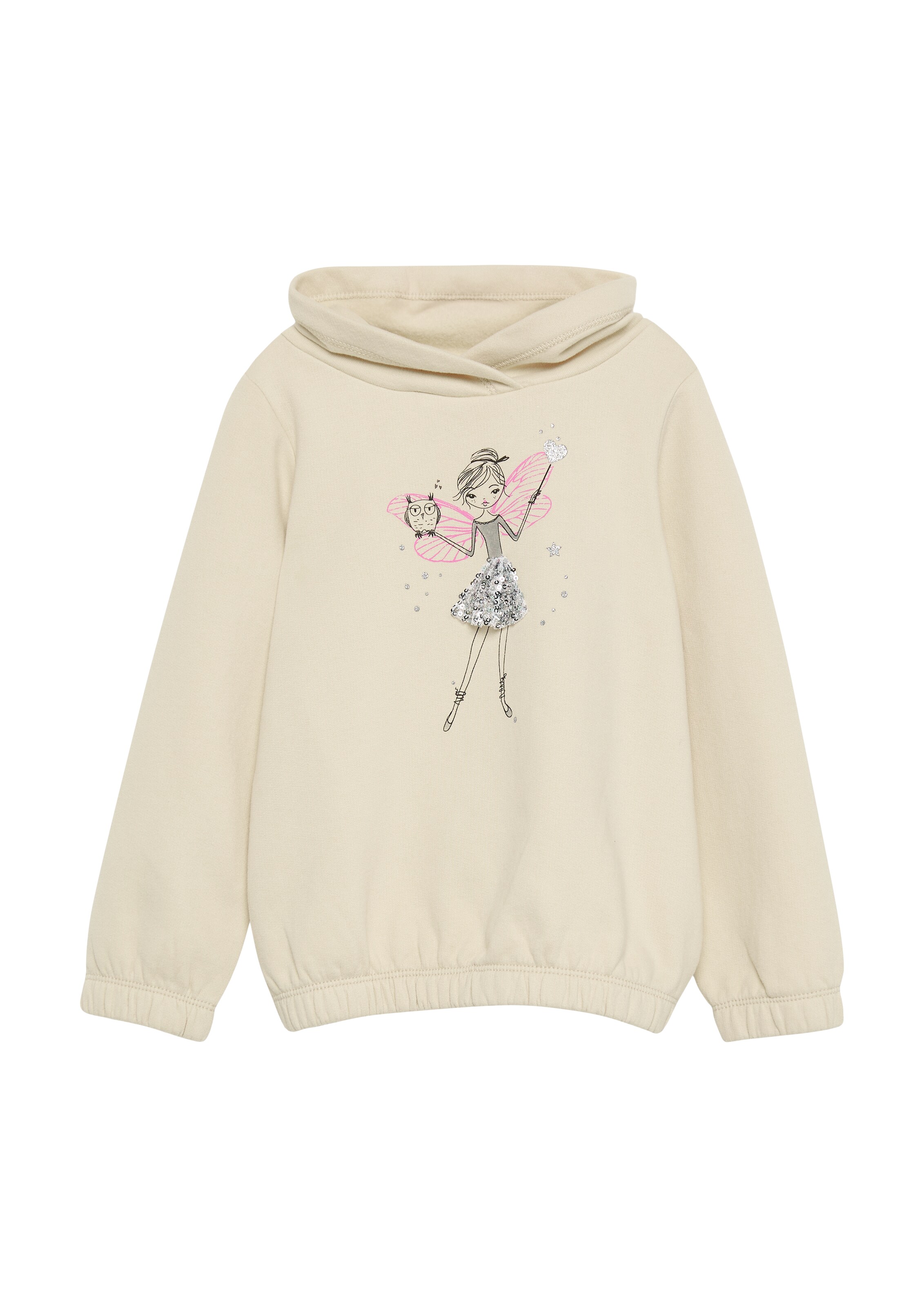 s.Oliver Sweatshirt in Beige: voorkant