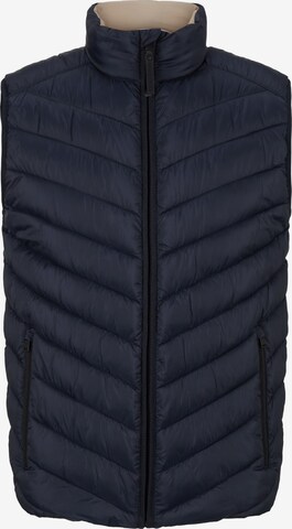 Gilet TOM TAILOR en bleu : devant