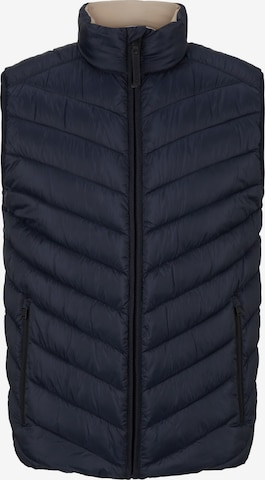 Gilet TOM TAILOR en bleu : devant