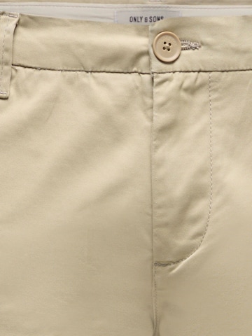 Regular Pantalon 'ONSWeft' Only & Sons en marron