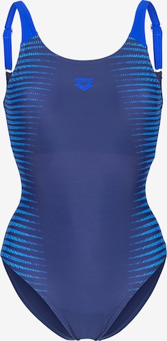 ARENA Bustier Uimapuku 'Side Placement U Back' värissä sininen: etupuoli