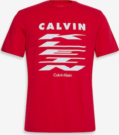 Calvin Klein Jeans Koszulka w kolorze krwistoczerwony / białym, Podgląd produktu