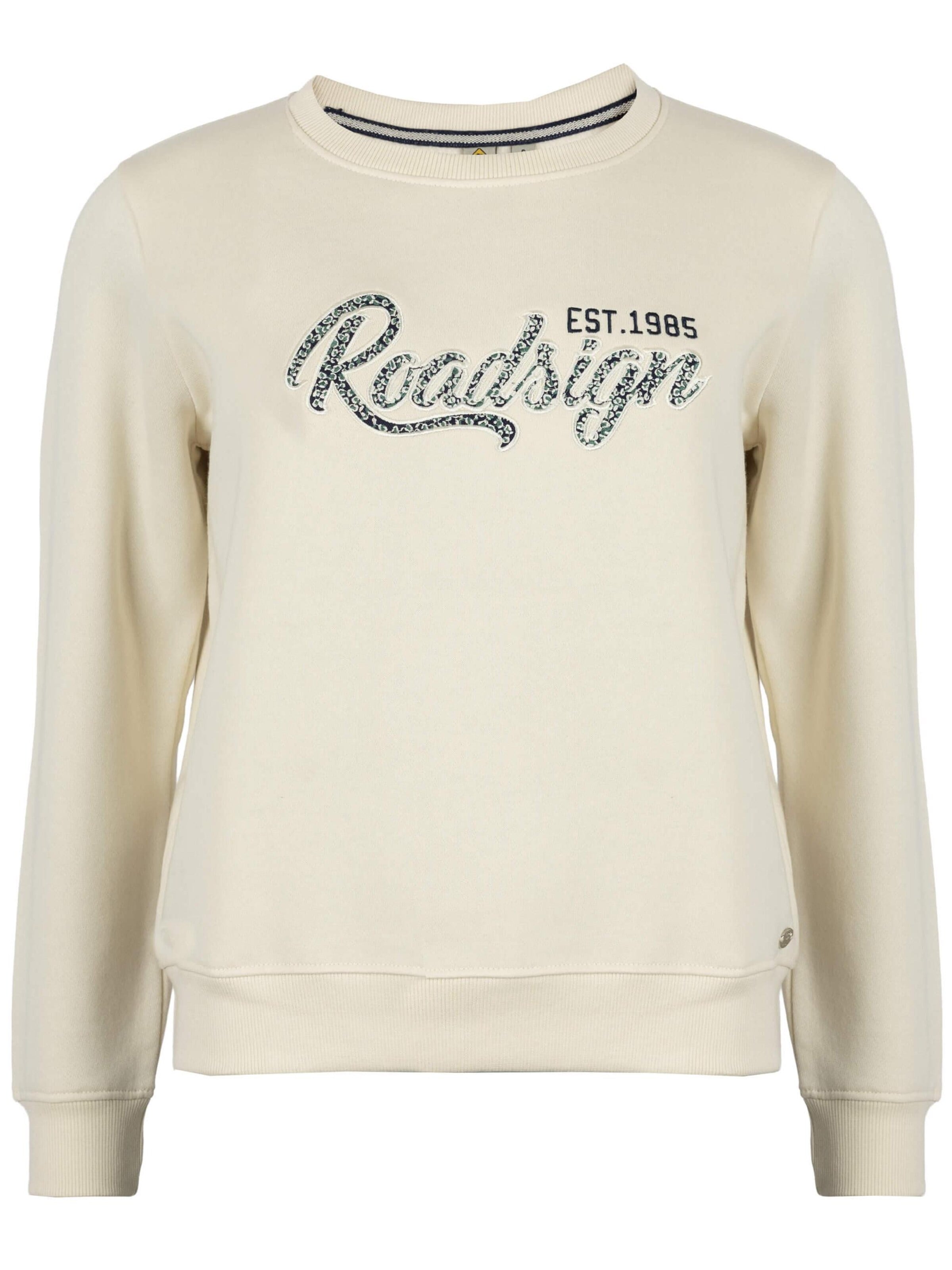 ROADSIGN australia Sweatshirt 'Sweatshirt Essence mit Logo Stickerei & Crewneck'‌‌‌‌‌ in Beige: Vorderseite