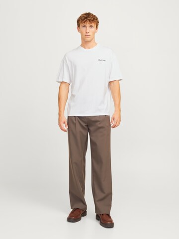 JACK & JONES Koszulka 'JJEBradley' w kolorze biały