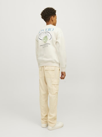 Jack & Jones Junior Sweatshirt 'Brooklyn' in Weiß