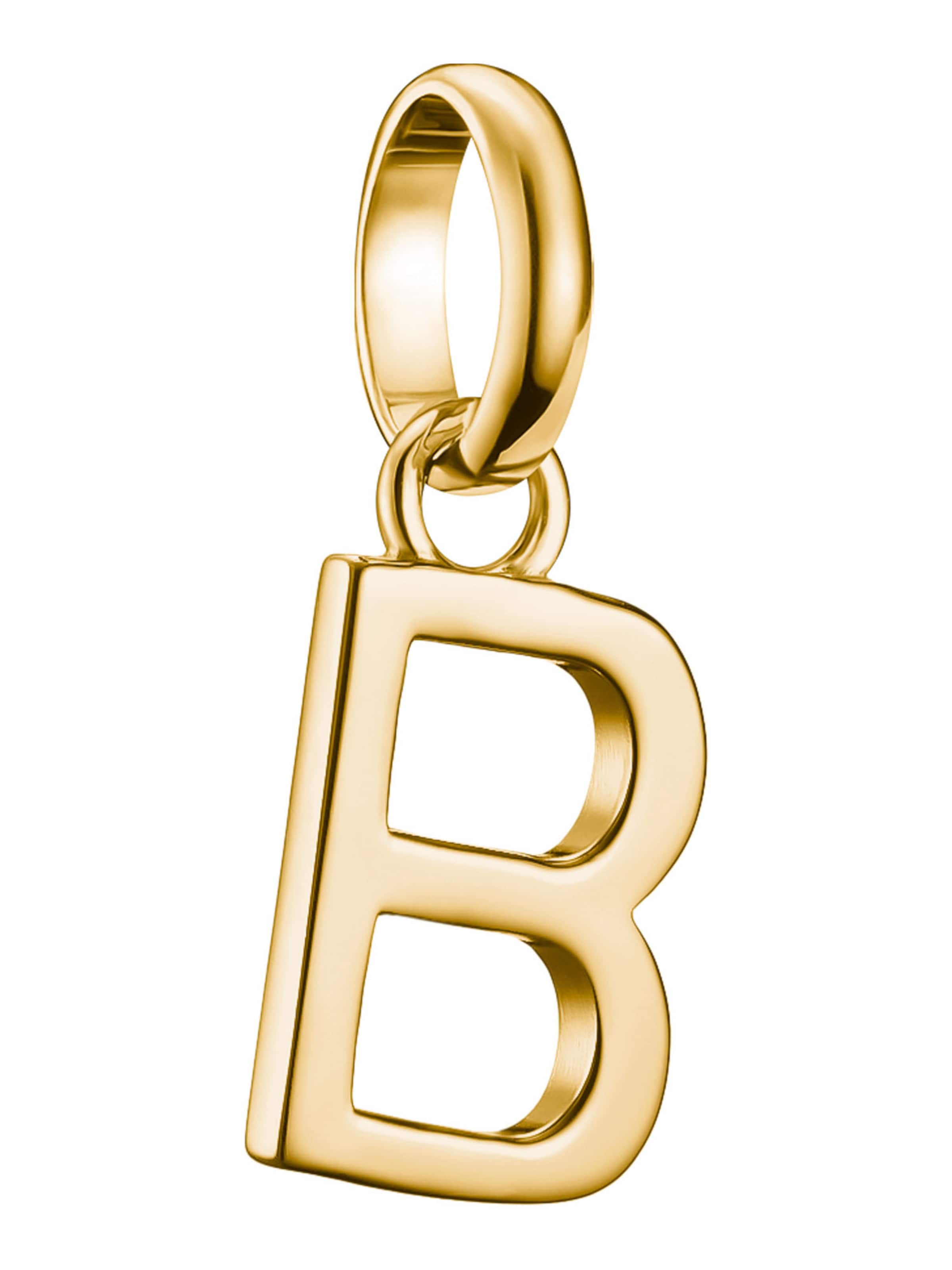 Thomas Sabo Anhänger 'Buchstabe B' in Gold: Vorderseite
