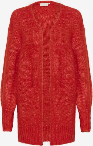 Cardigan 'Katrina' Kaffe en rouge : devant