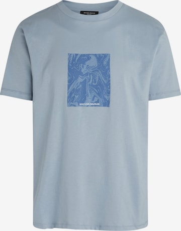 BRUUNS BAZAAR Shirt 'Gus Ice' in Blauw: voorkant