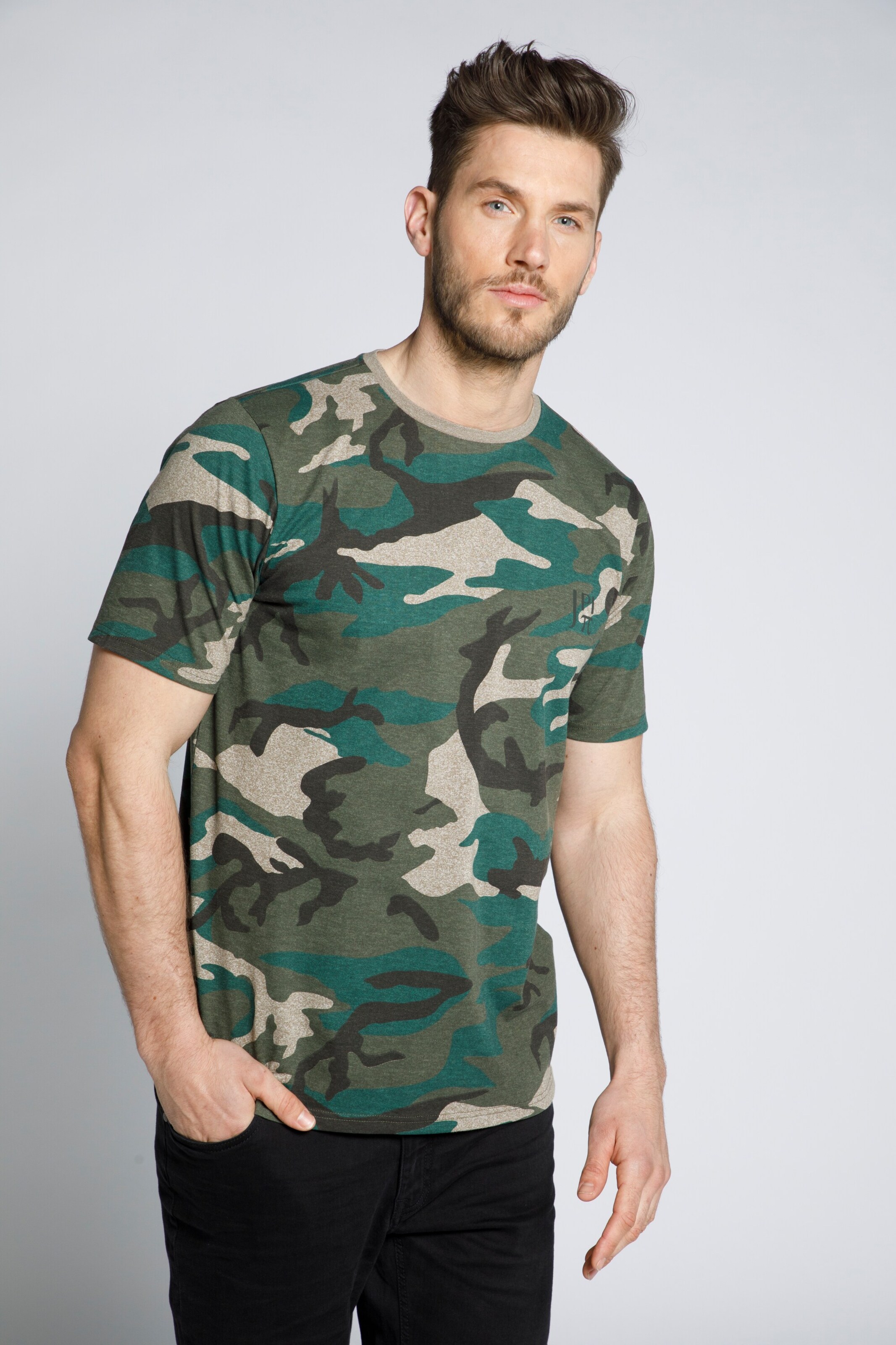 Männer Große Größen JP1880 Funktionsshirt in Dunkelgrün - LQ34876 Männer Große Größen JP1880 Funktionsshirt in Dunkelgrün - LQ34876
