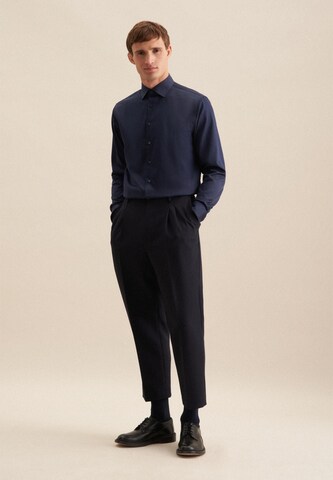 SEIDENSTICKER Slim fit Button Up Shirt in Blue
