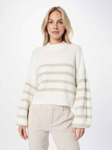 Pull-over NLY by Nelly en beige : devant