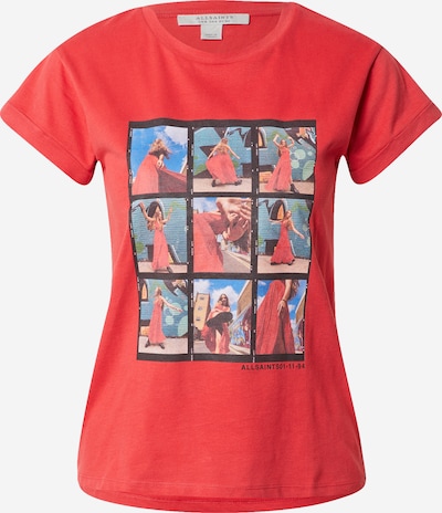 AllSaints Shirts 'Lula Anna' i himmelblå / jade / rød / sort, Produktvisning