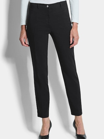 Coupe slim Pantalon Goldner en noir : devant