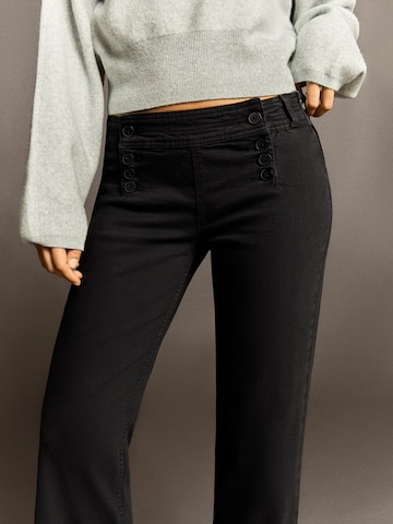 évasé Pantalon Bershka en noir