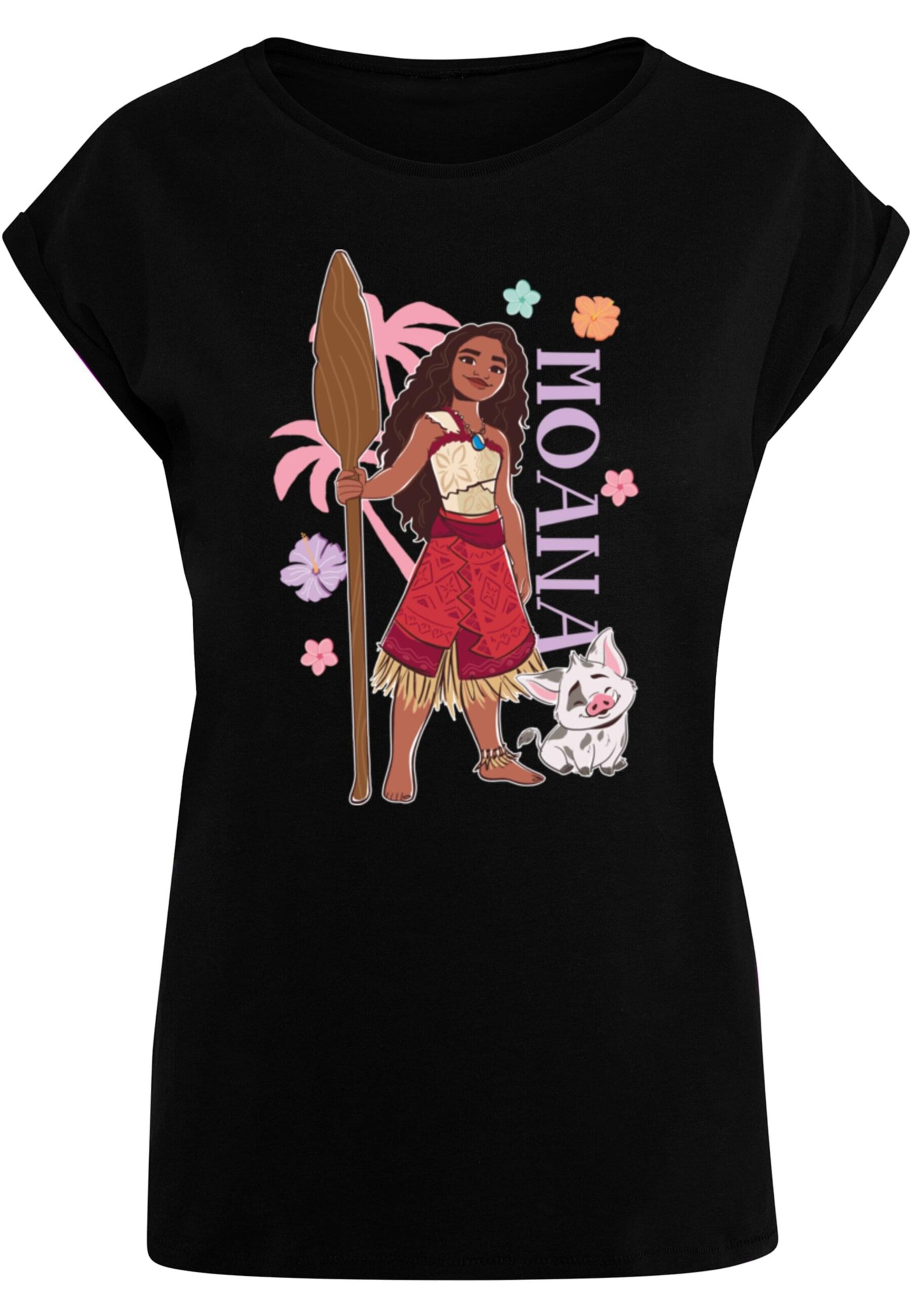 T-shirt 'Moana - Moana With Pua' ABSOLUTE CULT en noir : devant