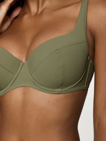 TRIUMPH Balconette Bügel-Bikini-Top ' Summer Twist ' in Grün