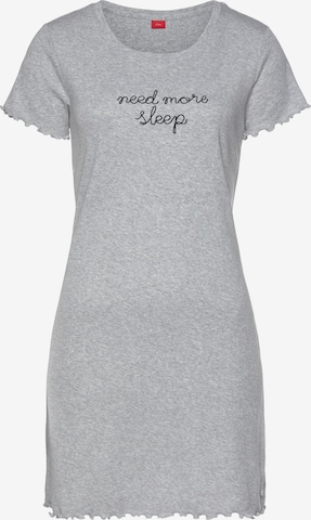 s.Oliver Nightgown in Grey: front