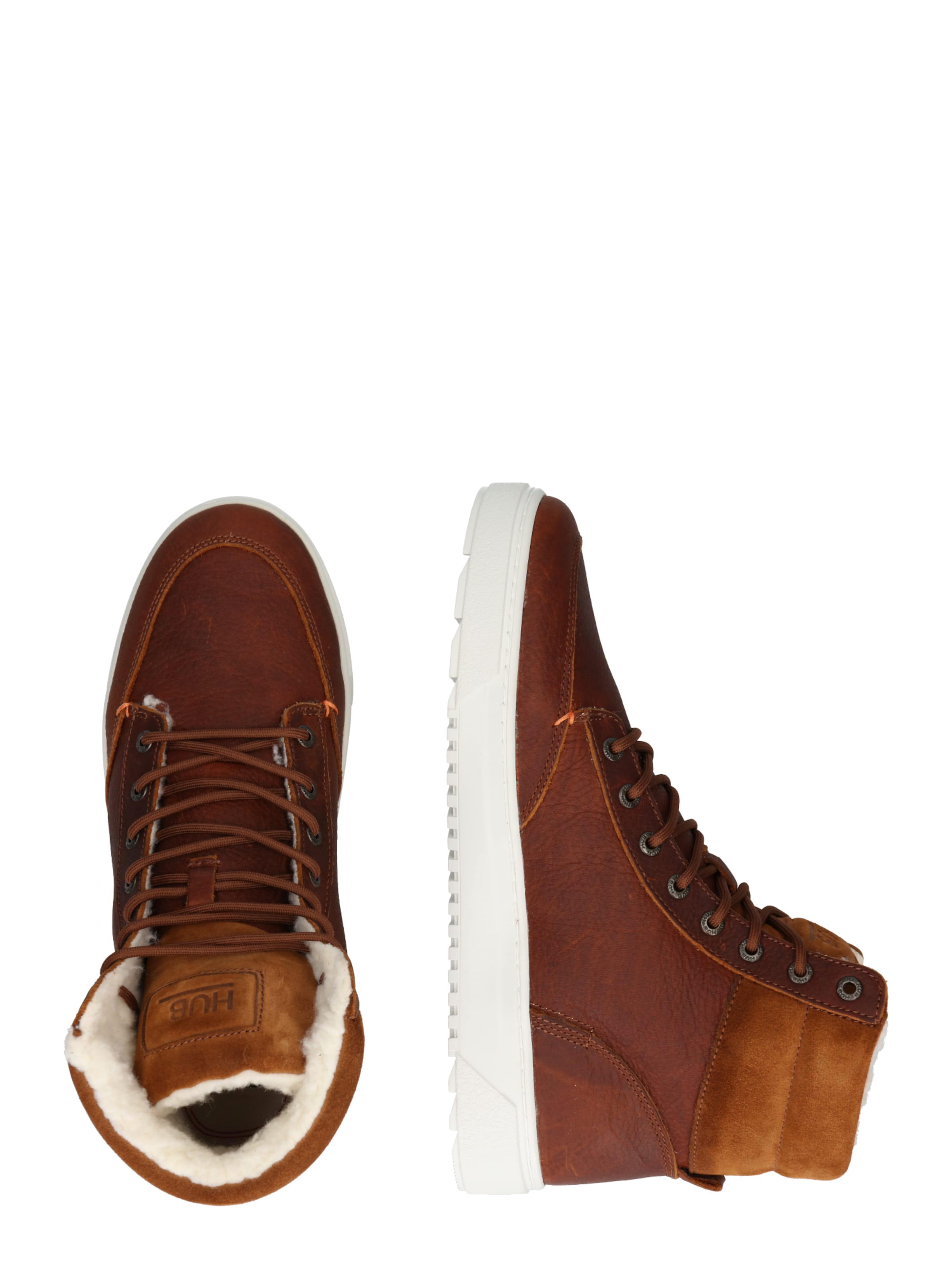 HUB Μπότες με κορδόνια 'Dublin 2.0' σε καφέ