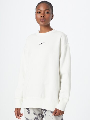 Nike Sportswear Sweatshirt in Wit: voorkant