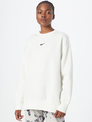 Nike Sportswear Sweatshirt i vit: framsida