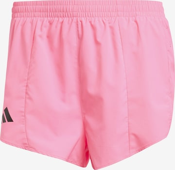 ADIDAS PERFORMANCE Спортивные штаны 'Adizero Essentials' в Ярко-розовый: спереди