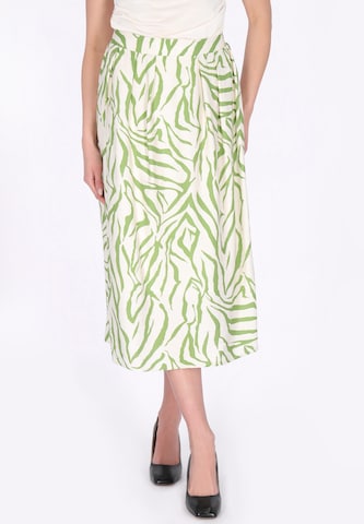 usha BLACK LABEL Rok 'Festival' in Wit: voorkant