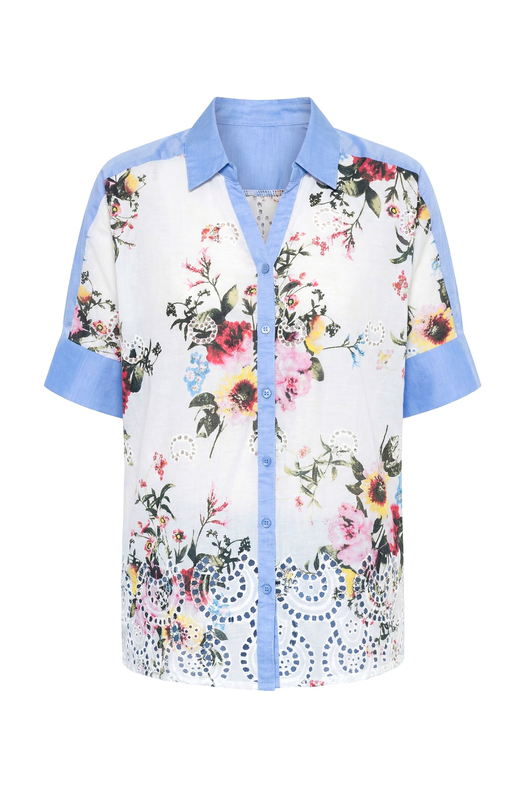 MIAMODA Blouse in White: front