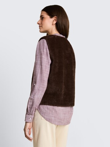 Gilet TOM TAILOR en marron