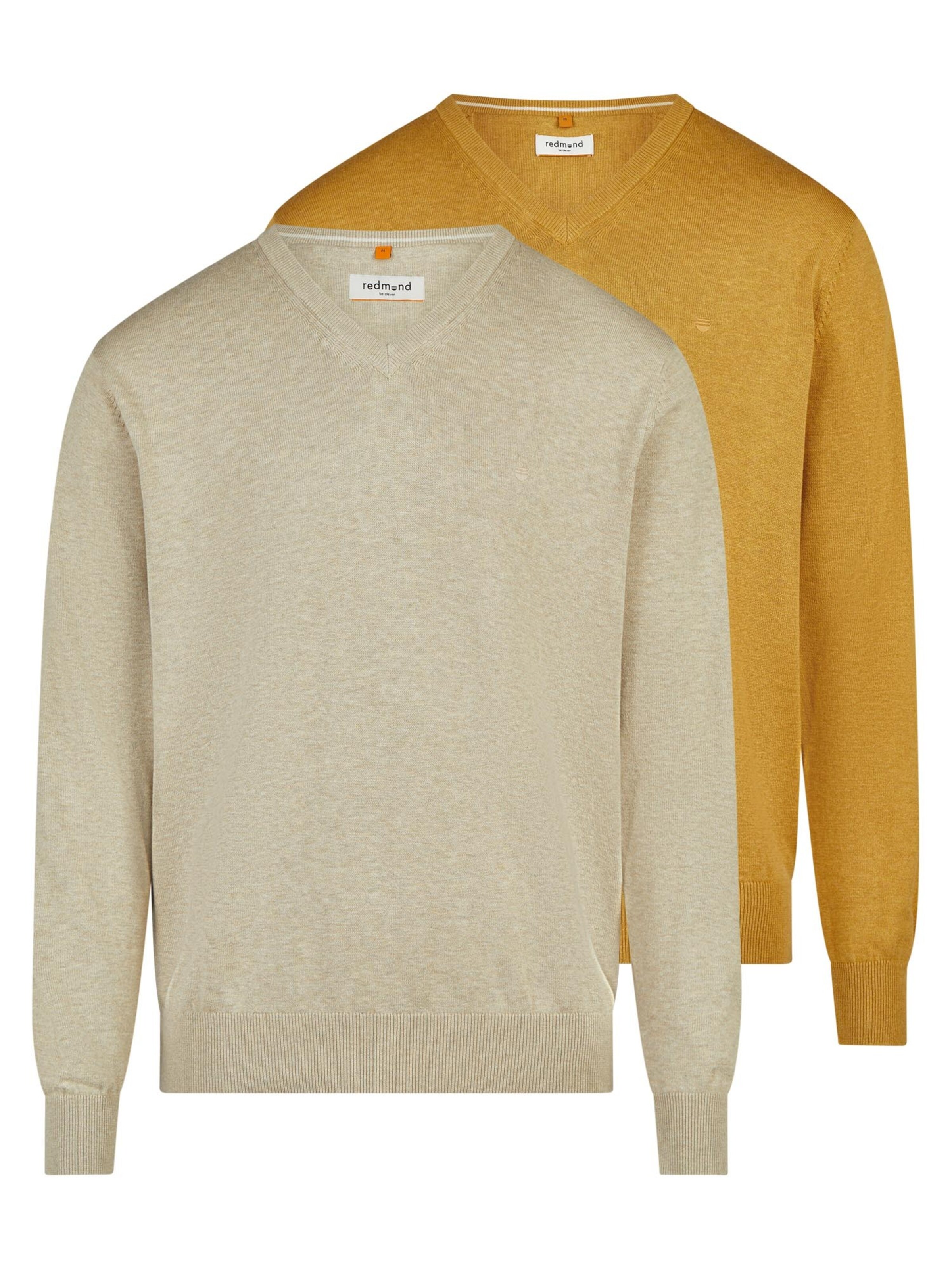 redmond Pullover 'Basic'‌‌‌‌‌‌‌‌ in Braun: Vorderseite