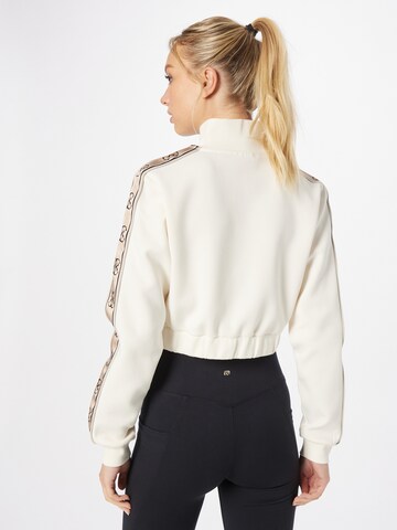 GUESS Athletic Zip-Up Hoodie 'NEW BRITNEY' in Beige