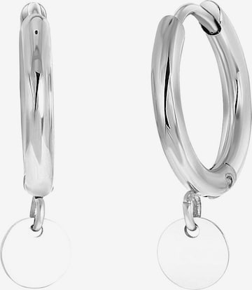 Lucardi Earrings 'Grace' in Silver: front